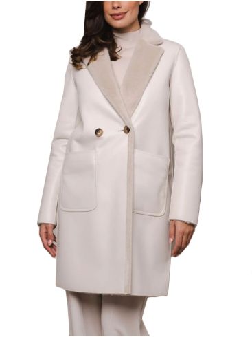 RINO PELLE Dutch women's double-sided coat Ivon 7002310 Stone