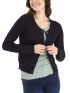 FRANSA Women's black knitted viscose cardigan 20600437-60096 Black