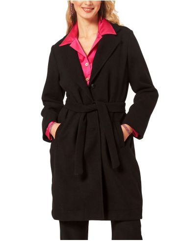 ANNA RAXEVSKY Women's black coat Z22218 BLACK