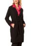 ANNA RAXEVSKY Γυναικείο μαύρο παλτό Z22218 BLACK