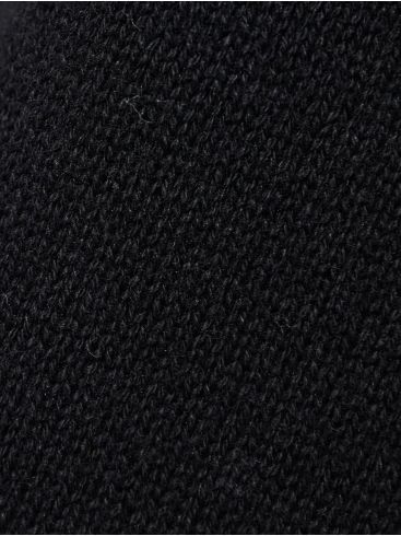 FUNKY BUDDHA Ανδρικό μαύρο πουλόβερ FBM008-001-09 BLACK