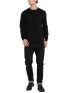 FUNKY BUDDHA Men's black long sleeve sweater FBM008-001-09 BLACK