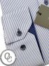 CANADIAN COUNTRY Ανδρικό μπλέ-λευκό ριγέ μακρυμάνικο πουκάμισο 7250-9