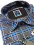 CANADIAN COUNTRY Ανδρικό μπλέ καρό μακρυμάνικο πουκάμισο 7250-4