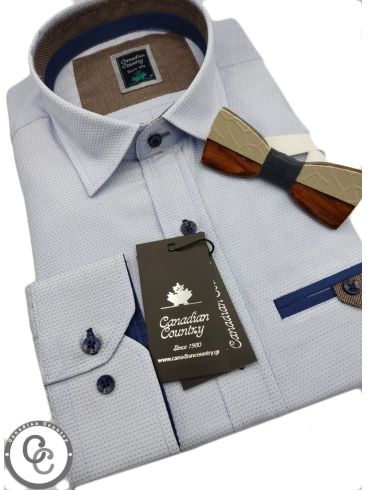 CANADIAN COUNTRY Ανδρικό γαλάζιο μακρυμάνικο πουκάμισο 5350-10