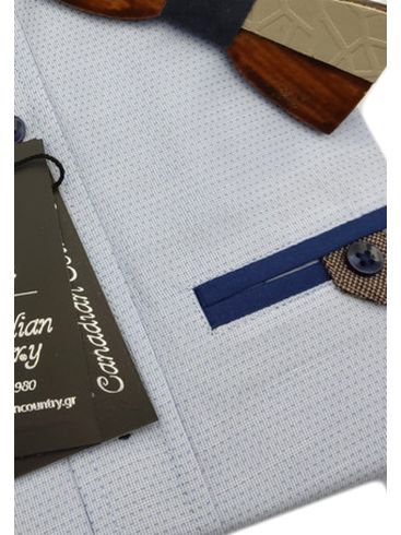 CANADIAN COUNTRY Ανδρικό γαλάζιο μακρυμάνικο πουκάμισο 5350-10