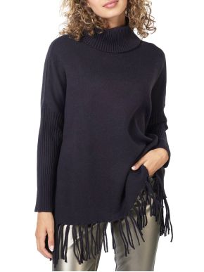 ESQUALO Women's black knitted cardigan F23 07512 000 Black