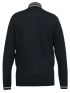 DUKE Men's Black Long Sleeve Zip Up Sweatshirt 801417 SALVATORE 2 Navy