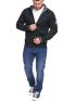 DUKE Men's Black Long Sleeve Zip Up Sweatshirt 801417 SALVATORE 2 Navy