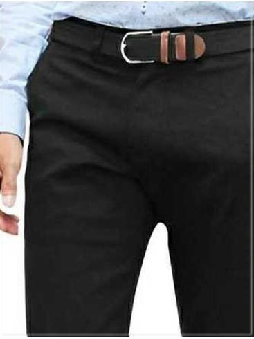 KOYOTE Men's black stretch chinos trousers 508245-89