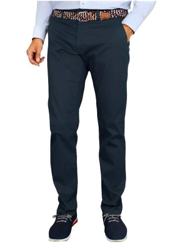 KOYOTE Ανδρικό μπλε navy ελαστικό παντελόνι τσίνος 516291-65