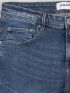LOSAN Ανδρικό μπλέ ελαστικό υπερμεγέθης παντελόνι τζιν LMNAP0401-23006 Denim