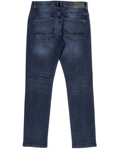 LOSAN Men's Blue Stretch Oversized Jeans LMNAP0401-23006 Denim