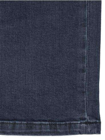 LOSAN Ανδρικό μπλέ ελαστικό υπερμεγέθης παντελόνι τζιν LMNAP0401 23011 Dark Denim