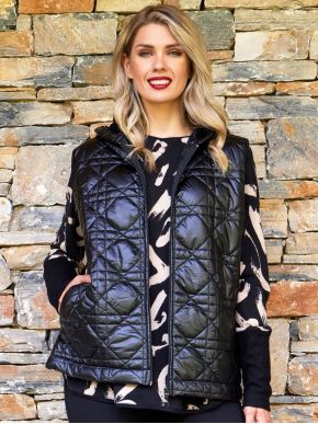 More about ANNA RAXEVSKY Women's black quilted vest Z23205
