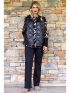 ANNA RAXEVSKY Women's black quilted vest Z23205