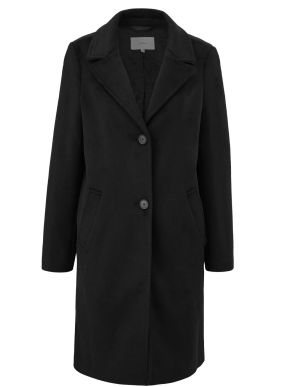 S.OLIVER Γυναικεία μαύρη μάλλινη παλτό 2133100-5959