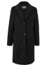 S.OLIVER Women's Black Wool Trench Coat 2133100-5959
