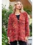 ANNA RAXEVSKY Knitted red cardigan D23201 RED