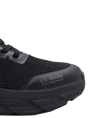 US GRAND POLO Men's Black Sneakers GPM327310-2020 Black