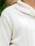 ANNA RAXEVSKY Women's off-white knitted jacquard pullover B23202 ECRU