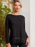 ANNA RAXEVSKY Women's black knitted stretch turtleneck B23220