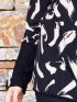 ANNA RAXEVSKY Γυναικείο εμπριμέ πλεκτή μπλούζα B23216