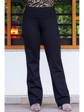 ANNA RAXEVSKY Women's black elasticated trousers T23200 BLACK
