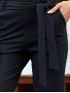 ANNA RAXEVSKY Women's black stretch leggings T23211 BLACK