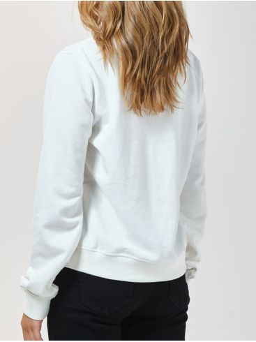BASEHIT Women's white sweatshirt 202.BW20.46 WHITE