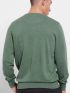 FUNKY BUDDHA Men's green long sleeve sweater FBM008-001-09 Olive Green Mel
