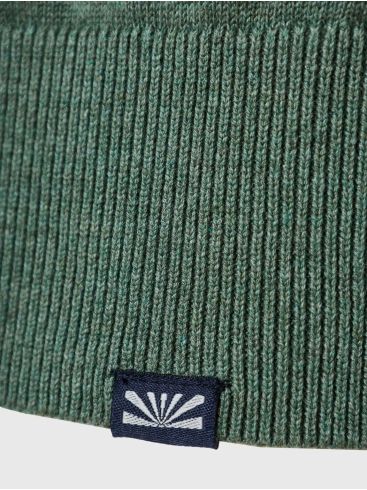 FUNKY BUDDHA Ανδρικό πράσινο πουλόβερ FBM008-001-09 Olive Green Mel