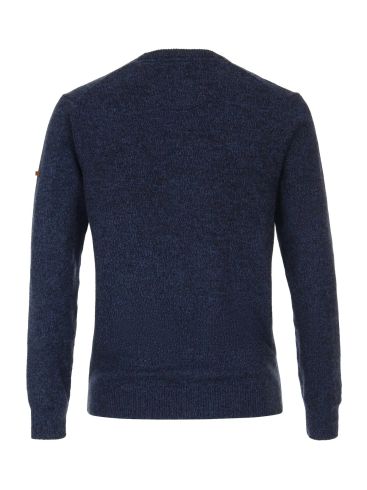 REDMOND Men's blue knitted pullover top