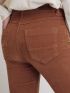 SARAH LAWRENCE Γυναικείο κάμελ κοτλέ high waist skinny παντελόνι 2-450110 camel