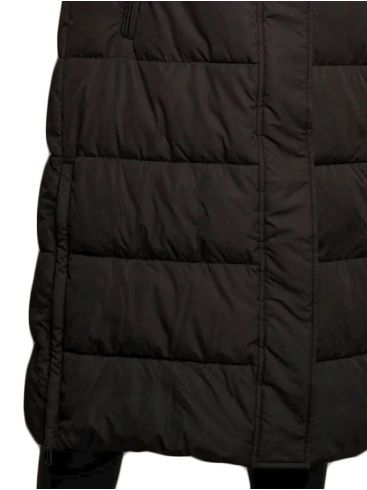 RINO PELLE Ολλανδικό μαύρο γυναικείο μαύρο μακρύ μπουφάν παλτό Hanna 7002310 Black
