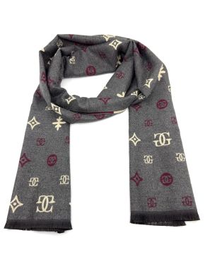 More about LEGEND Unisex beige gray double-sided scarf, 30x180cm LGS-3021-145