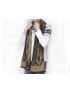 LEGEND Unisex brown-beige scarf  LGS-3021-117