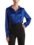 ESQUIVO Women's blue animal print shirt 03-6560-ROUA