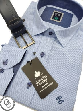 CANADIAN COUNTRY Ανδρικό γαλάζιο μακρυμάνικο πουκάμισο 7250-1