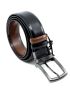 LEGEND Men's double-sided brown-black leather belt LGD-2021-B2