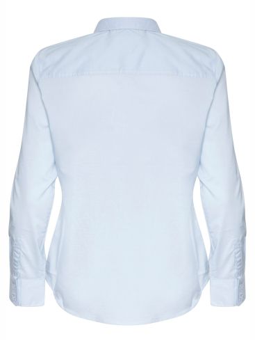 FRANSA Women's blue long-sleeved shirt 20600181-60430