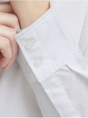 FRANSA Women's white long-sleeved shirt 20600181-60002