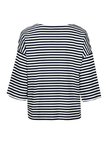 FRANSA Γυναικείο μπλέ navy tshirt μπλουζάκι 20611666-200119