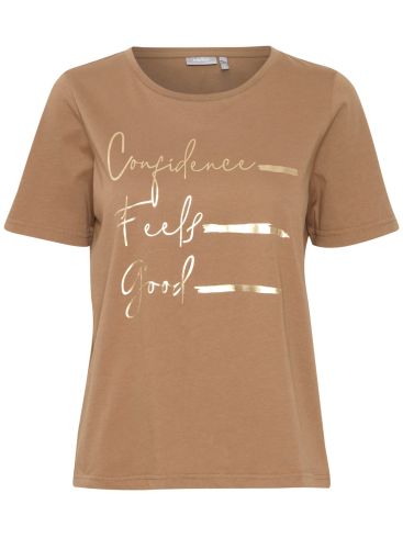 FRANSA Women's brown t-shirt 20613424-202650 Brown