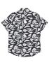 LOSAN Men's black and white shirt LMNAP0102_24009