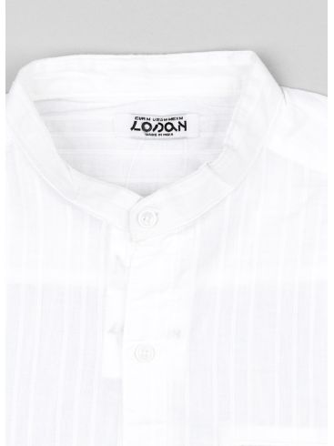 LOSAN Ανδρικό λευκό πουκάμισο LMNAP0102_24033