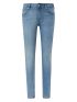 S.OLIVER Γυναικείο γαλάζιο ελαστικό πετροπλυμένο παντελόνι τζιν 2149598-53Z2