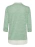 FRANSA Women's mint V-knit blouse 20611398-202818