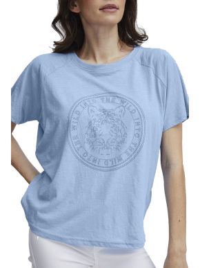 FRANSA Γυναικείο γαλάζιο tshirt μπλουζάκι 20613700-202816