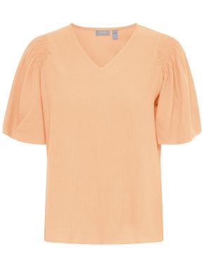 More about FRANSA Women's orange V-neck T-shirt 20614091-141230 Orange